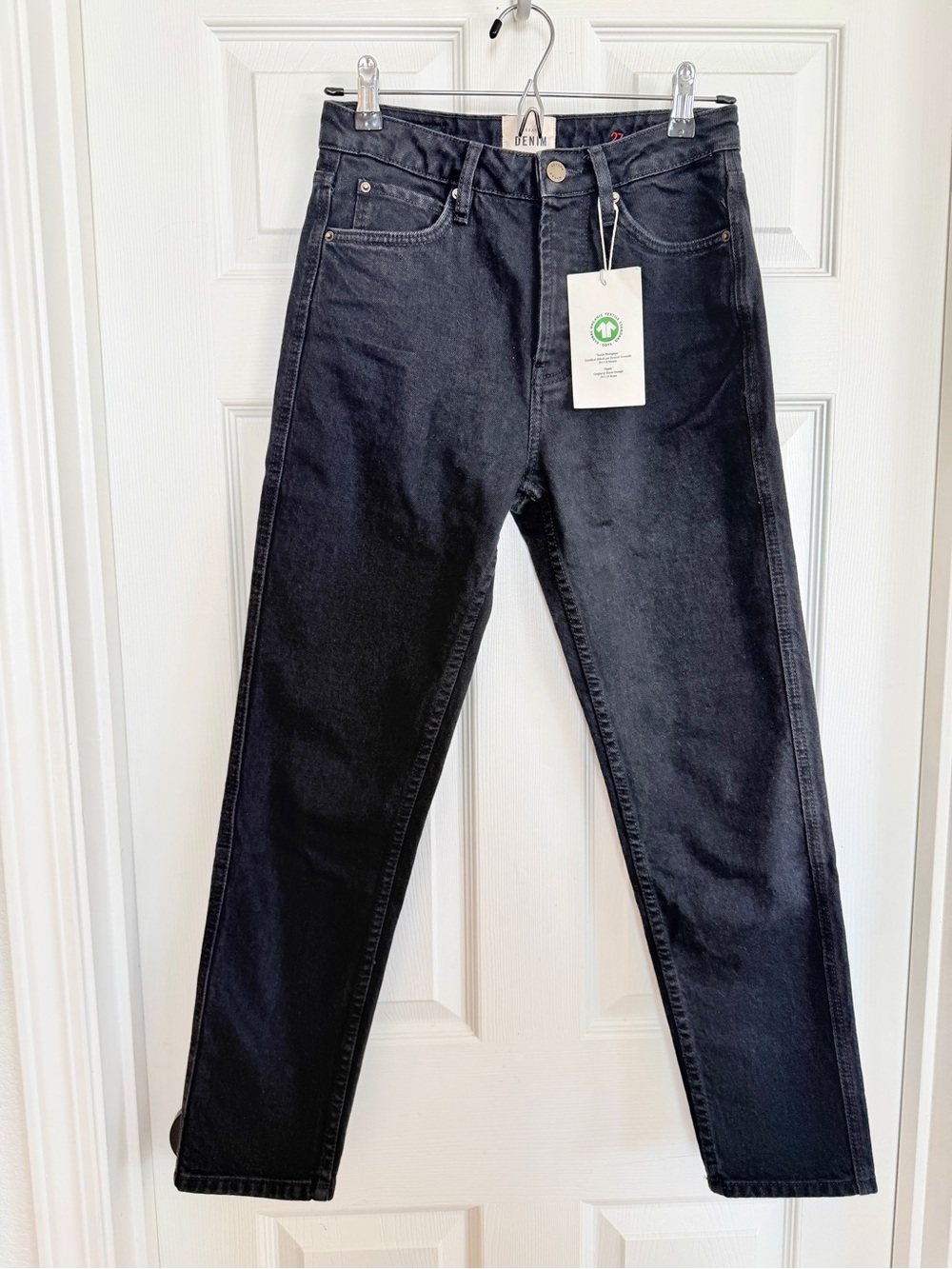 🌟 Sézane Brut Sexy Button-Fly Skinny Jeans BLACK 27